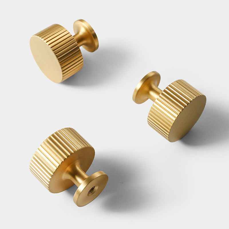 Modern Satin Brass Drawers Dresser Knobs Gold Cabinet Kitchen Pulls Decorative Furniture Cupboard Knobs