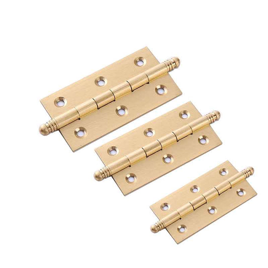Solid Brass Cabinet Hinges for Kitchen Cupboard and Drawer Doors – Available in 2", 2.5", and 3" Sizes - FocusHardware