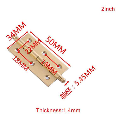 Solid Brass Cabinet Hinges for Kitchen Cupboard and Drawer Doors – Available in 2", 2.5", and 3" Sizes - FocusHardware