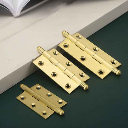 Solid Brass Cabinet Hinges for Kitchen Cupboard and Drawer Doors – Available in 2", 2.5", and 3" Sizes - FocusHardware