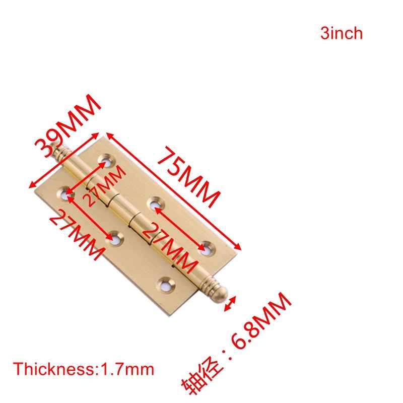 Solid Brass Cabinet Hinges for Kitchen Cupboard and Drawer Doors – Available in 2", 2.5", and 3" Sizes - FocusHardware