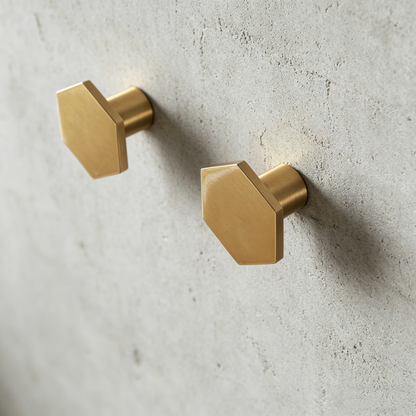 Solid Brass Hooks Wall Mounted Clothes Hanger for Bathroom Kitchen Coat Hat Towel Gold Hook