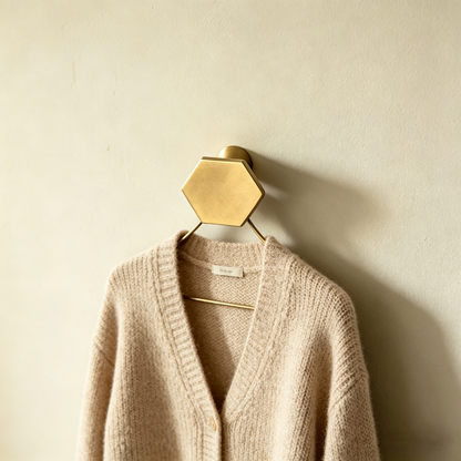 Solid Brass Hooks Wall Mounted Clothes Hanger for Bathroom Kitchen Coat Hat Towel Gold Hook