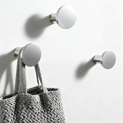 Modern Brushed Nickel Brass Coat Hooks for Wall Mouted |Metal Hook for Kitchen, Clothes, and Hats