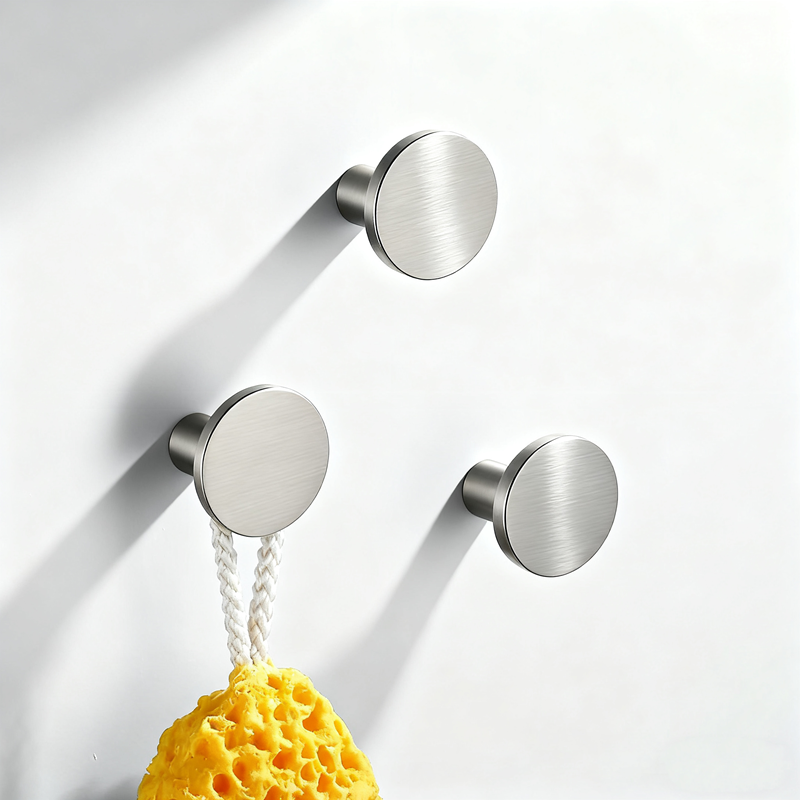 Modern Brushed Nickel Brass Coat Hooks for Wall Mouted |Metal Hook for Kitchen, Clothes, and Hats