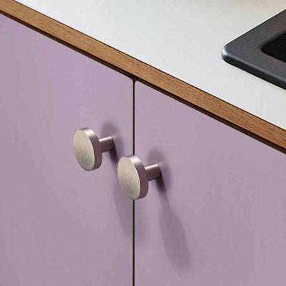 Brushed Nickel Cabinet Knobs for Kitchen and Dresser Pulls - Silver Handles for Cupboards and Wardrobes - FocusHardware