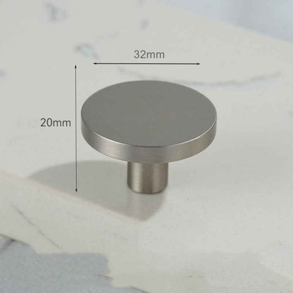 Brushed Nickel Cabinet Knobs for Kitchen and Dresser Pulls - Silver Handles for Cupboards and Wardrobes - FocusHardware