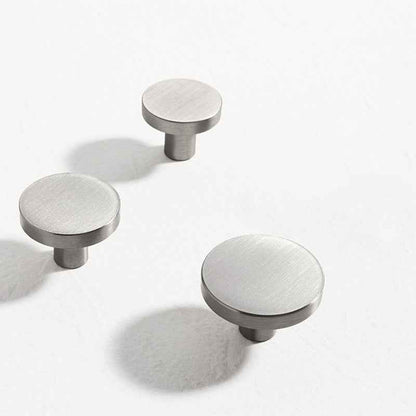 Brushed Nickel Cabinet Drawer Knobs Solid Brass Kitchen Cupboard Pulls Furniture Handles
