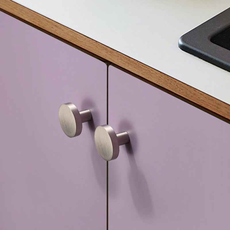 Brushed Nickel Cabinet Drawer Knobs Solid Brass Kitchen Cupboard Pulls Furniture Handles