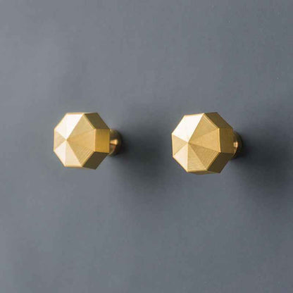 Gold Brass Drawer Knobs for Modern Kitchen and Wardrobe Furniture Handles - FocusHardware