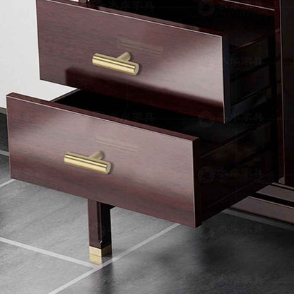 Modern Brushed Brass Drawer Pulls - Stylish Kitchen Cabinet Knobs and Handles for Dressers and Wardrobes - FocusHardware