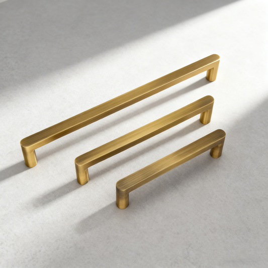 Vintage Brass Kitchen Cabinet Handles Antique Pulls for Cupboards and Drawers